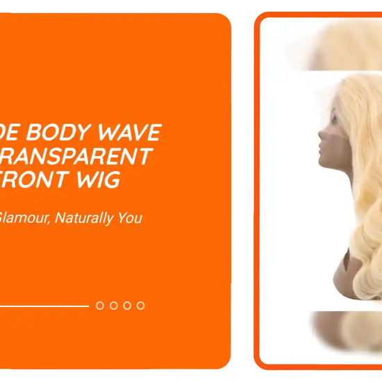 Blonde Body Wave 13x4 Transparent Lace Front Wig by@Outfy