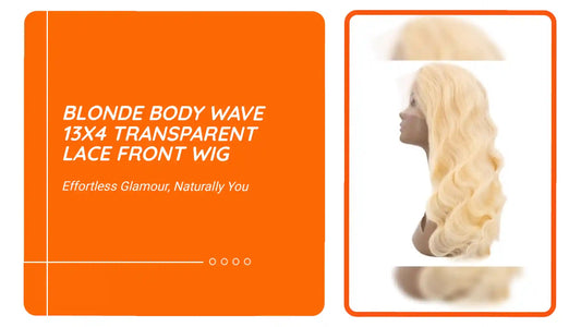 Blonde Body Wave 13x4 Transparent Lace Front Wig by@Outfy