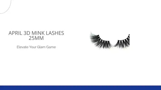 April 3D Mink Lashes 25mm by@Outfy